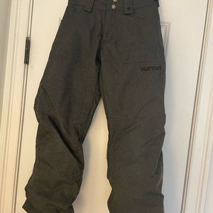 Youth burton snowboard pants.  Gray size S 7/8.